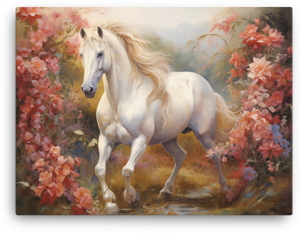 Autumn Elegance Horse Canvas Wall Art