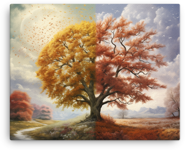 Autumn Whispering Trees Canvas wall art