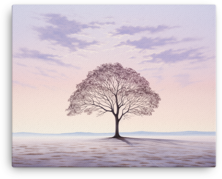 Dawn's Early Light Tree Canvas wall art