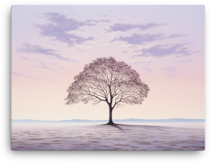 Dawn's Early Light Tree Canvas wall art