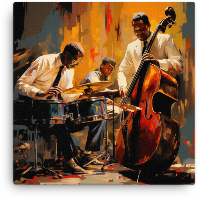 Jazz Trio in Golden Hour Canvas