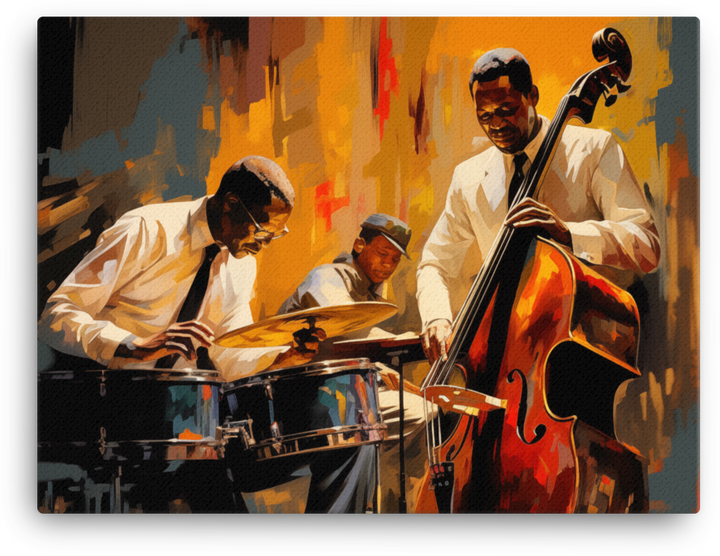 Jazz Trio in Golden Hour Canvas