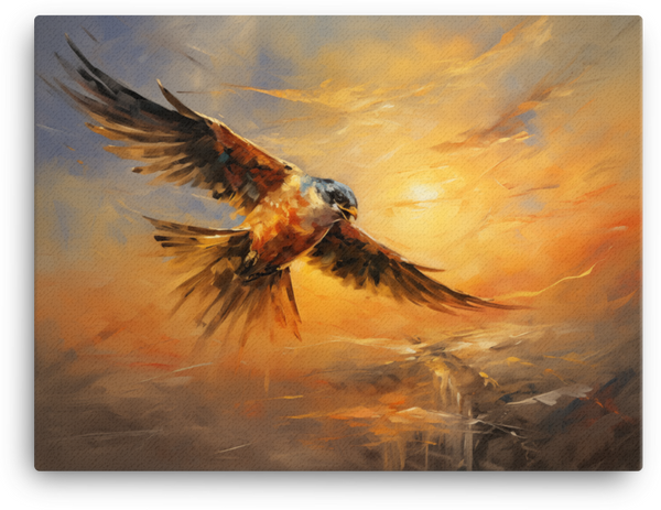 Majestic Bird Flight Canvas Wall Art