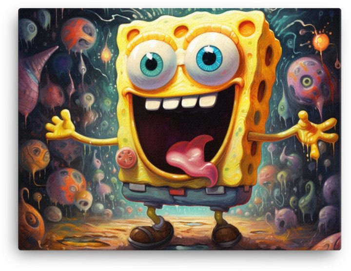 SpongeBob Vibrant Colors Canvas