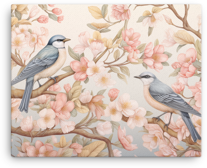 Springtime Serenade Canvas Wall Art