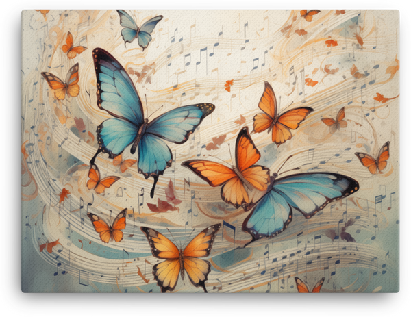 Symphonic Butterflies Harmony Canvas