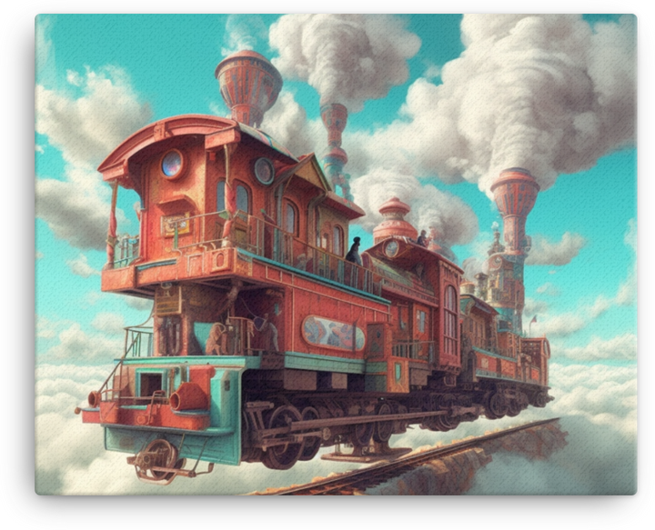 The Floating Locomotive Village Canvas