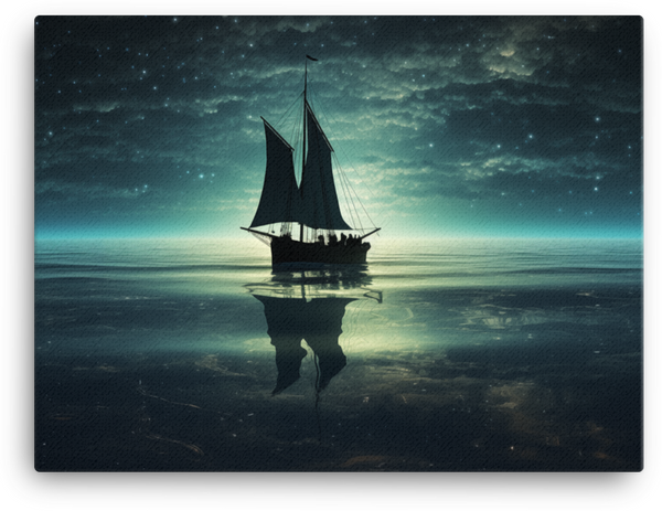 Tranquil Sea Reflection Canvas
