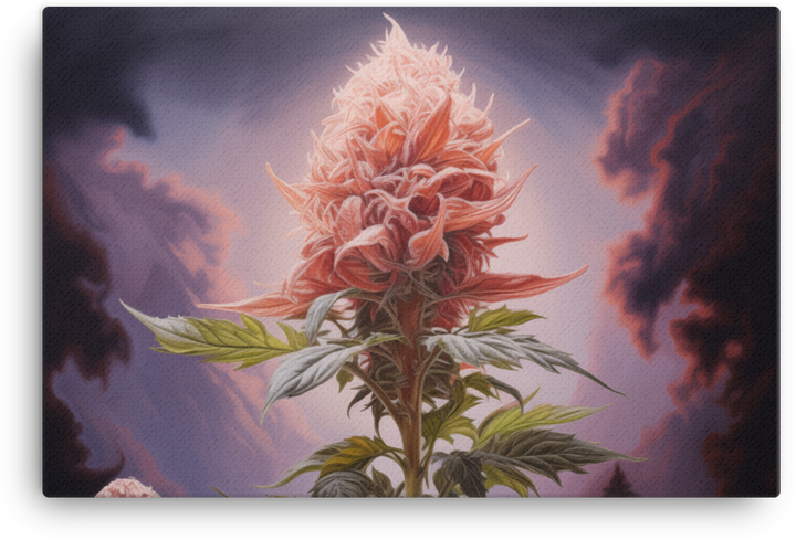 Twilight Bloom with Dramatic Sky Canvas