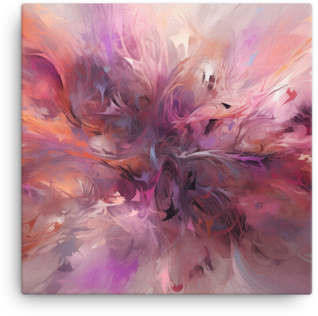 Whirling Abstract Dance of Hues Canvas