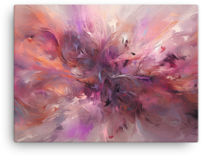 Whirling Abstract Dance of Hues Canvas