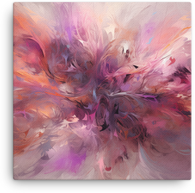 Whirling Abstract Dance of Hues Canvas