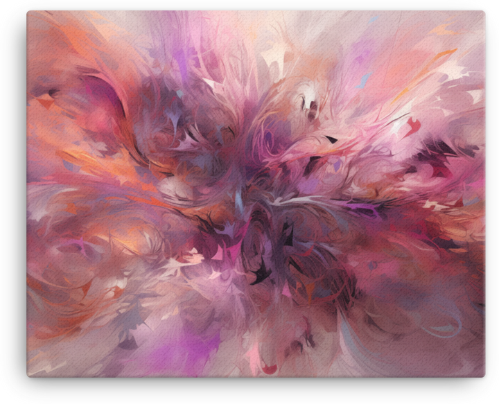 Whirling Abstract Dance of Hues Canvas