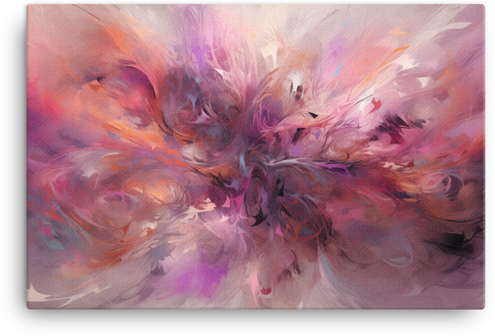 Whirling Abstract Dance of Hues Canvas