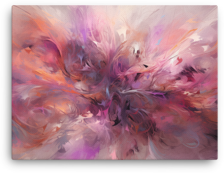 Whirling Abstract Dance of Hues Canvas